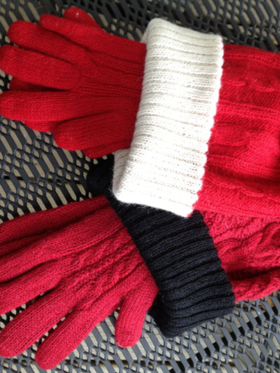 red whot black hat glove set 01