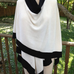 100% Baby alpaca 2 Toned Cape