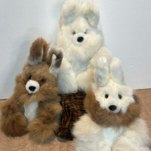 100% Alpaca Fur Bunny 8 inch